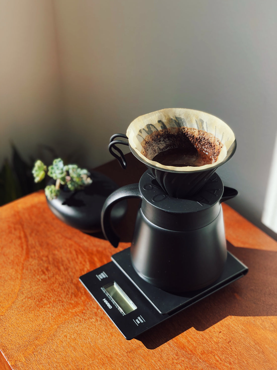 NO DECAF ALLOWED Hario v60 Matte Black Pour Over