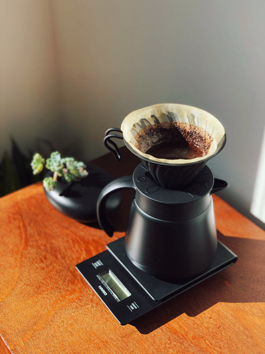 NO DECAF ALLOWED Hario v60 Matte Black Pour Over