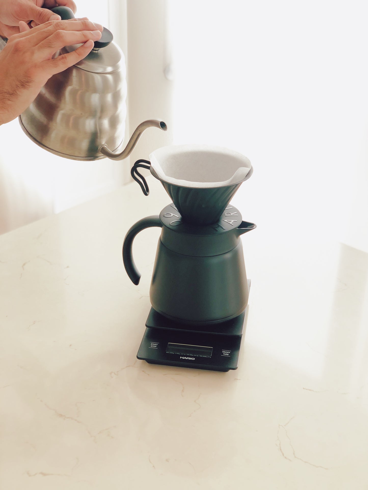 Hario Matte Black V60 Pour Over Kit