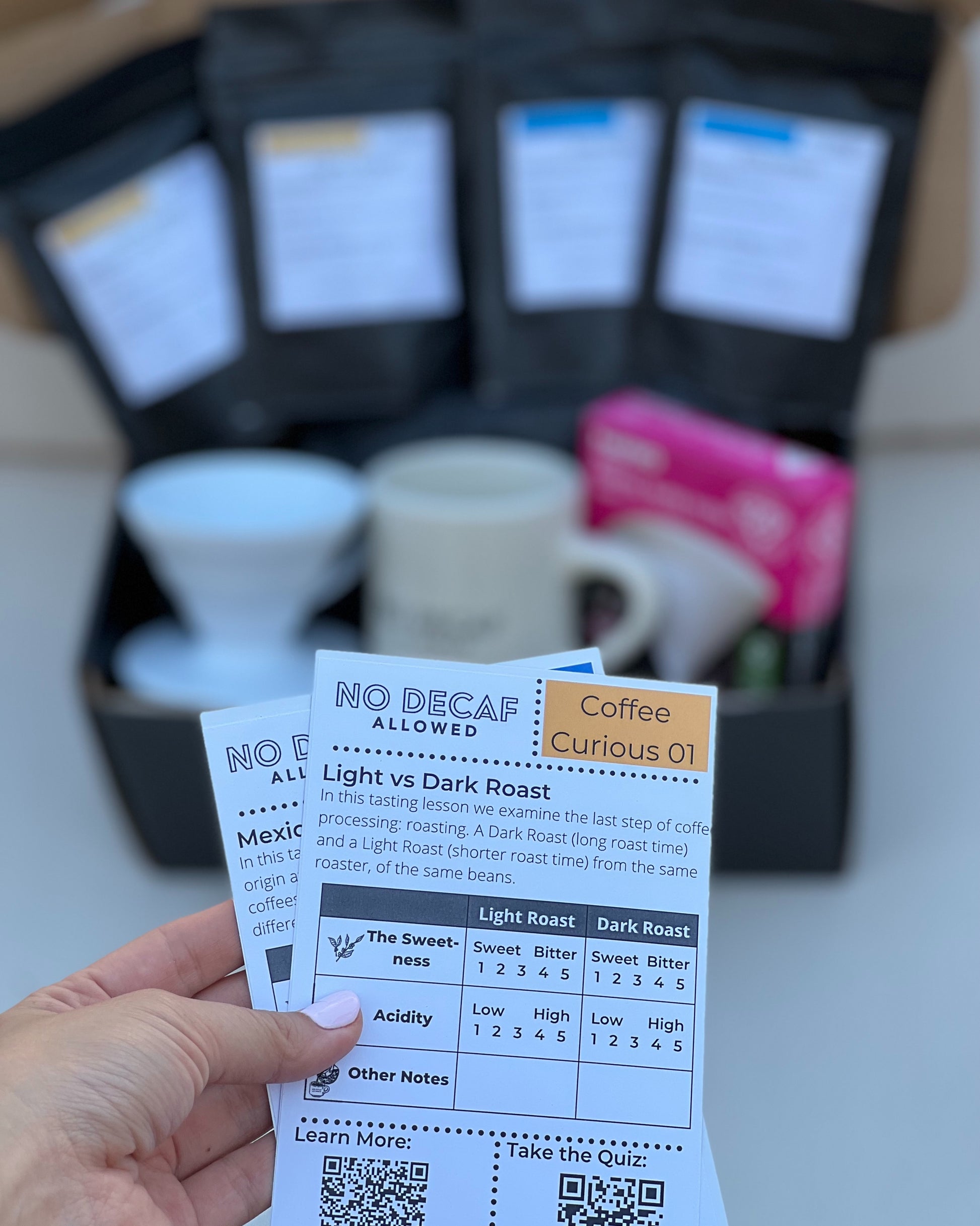 Coffee Curious by NO DECAF ALLOWED brings coffee tastings to you 
